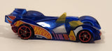 2022 Hot Wheels HW Race Team Hi-Tech Missile Transparent Blue Die Cast Toy Car Vehicle