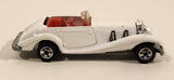 1990 Hot Wheels Mercedes 540K White Die Cast Toy Classic Car Vehicle