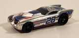 2013 Hot Wheels HW Racing Super Chromes The Gov'ner #28 Chrome Die Cast Toy Car Vehicle