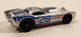 2013 Hot Wheels HW Racing Super Chromes The Gov'ner #28 Chrome Die Cast Toy Car Vehicle