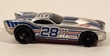 2013 Hot Wheels HW Racing Super Chromes The Gov'ner #28 Chrome Die Cast Toy Car Vehicle