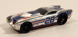 2013 Hot Wheels HW Racing Super Chromes The Gov'ner #28 Chrome Die Cast Toy Car Vehicle