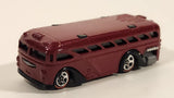 2005 Hot Wheels Red Lines Surfin' School Bus Metalflake Red Die Cast Toy Car Vehicle