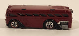 2005 Hot Wheels Red Lines Surfin' School Bus Metalflake Red Die Cast Toy Car Vehicle