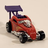 2001 Hot Wheels Hot Rods Fiat 500c Red Die Cast Toy Race Car Vehicle