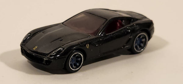 2010 Hot Wheels Speed Machines Ferrari 599 GTB Black Die Cast Toy Car Vehicle