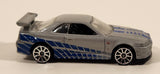 2020 Hot Wheels Fast & Furious Nissan Skyline GT-R R34 Silver Die Cast Toy Car Vehicle