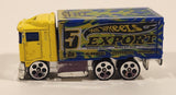 2003 Hot Wheels Hot Haulers Hiway Hauler Semi Truck Rig Export #5 Yellow Die Cast Toy Car Vehicle