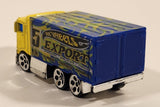 2003 Hot Wheels Hot Haulers Hiway Hauler Semi Truck Rig Export #5 Yellow Die Cast Toy Car Vehicle