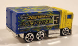 2003 Hot Wheels Hot Haulers Hiway Hauler Semi Truck Rig Export #5 Yellow Die Cast Toy Car Vehicle