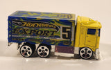 2003 Hot Wheels Hot Haulers Hiway Hauler Semi Truck Rig Export #5 Yellow Die Cast Toy Car Vehicle