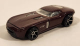 2009 Hot Wheels Fast FeLion Burgundy Maroon Dark Red Die Cast Toy Car Vehicle