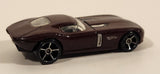 2009 Hot Wheels Fast FeLion Burgundy Maroon Dark Red Die Cast Toy Car Vehicle