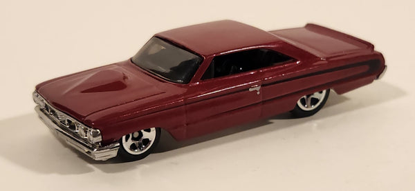 2007 Hot Wheels Custom '64 Galaxie 500XL Red Die Cast Toy Car Vehicle