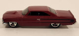 2007 Hot Wheels Custom '64 Galaxie 500XL Red Die Cast Toy Car Vehicle