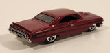 2007 Hot Wheels Custom '64 Galaxie 500XL Red Die Cast Toy Car Vehicle