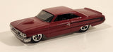 2007 Hot Wheels Custom '64 Galaxie 500XL Red Die Cast Toy Car Vehicle