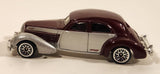2005 Hot Wheels 1936 Cord Metalflake Burgundy & Silver Die Cast Toy Hot Rod Car Vehicle