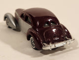 2005 Hot Wheels 1936 Cord Metalflake Burgundy & Silver Die Cast Toy Hot Rod Car Vehicle