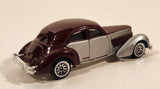 2005 Hot Wheels 1936 Cord Metalflake Burgundy & Silver Die Cast Toy Hot Rod Car Vehicle