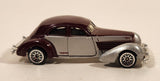 2005 Hot Wheels 1936 Cord Metalflake Burgundy & Silver Die Cast Toy Hot Rod Car Vehicle