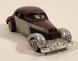 2005 Hot Wheels 1936 Cord Metalflake Burgundy & Silver Die Cast Toy Hot Rod Car Vehicle
