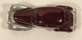 2005 Hot Wheels 1936 Cord Metalflake Burgundy & Silver Die Cast Toy Hot Rod Car Vehicle