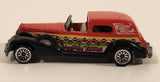 1998 Hot Wheels Tropicool '35 Classic Caddy Jammin' Tours Red Die Cast Toy Car Vehicle