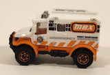 2013 Matchbox MBX Heroic Rescue 4x4 Scrambulance White Die Cast Toy Car Vehicle