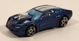 2002 Hot Wheels First Editions Overbored 454 Metalflake Dark Blue Die Cast Toy Car Vehicle