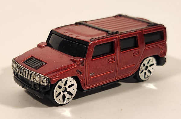 Maisto Hummer H2 Dark Red Die Cast Toy Truck SUV Vehicle