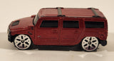 Maisto Hummer H2 Dark Red Die Cast Toy Truck SUV Vehicle