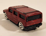 Maisto Hummer H2 Dark Red Die Cast Toy Truck SUV Vehicle
