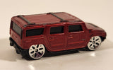 Maisto Hummer H2 Dark Red Die Cast Toy Truck SUV Vehicle