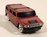 Maisto Hummer H2 Dark Red Die Cast Toy Truck SUV Vehicle