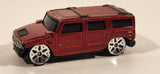 Maisto Hummer H2 Dark Red Die Cast Toy Truck SUV Vehicle