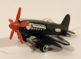 2008 Hot Wheels All Stars Mad Propz Olive Green Die Cast Toy Airplane