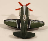 2008 Hot Wheels All Stars Mad Propz Olive Green Die Cast Toy Airplane