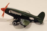 2008 Hot Wheels All Stars Mad Propz Olive Green Die Cast Toy Airplane