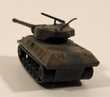 Rare Yatming No. 1101 Tank Green and Brown Camouflage Die Cast Toy Car Vehicle