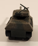 Rare Yatming No. 1101 Tank Green and Brown Camouflage Die Cast Toy Car Vehicle