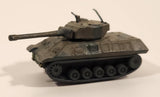 Rare Yatming No. 1101 Tank Green and Brown Camouflage Die Cast Toy Car Vehicle