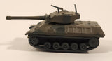 Rare Yatming No. 1101 Tank Green and Brown Camouflage Die Cast Toy Car Vehicle
