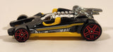 2013 Hot Wheels Triple Track Twister Honda Racer Black Yellow Die Cast Toy Race Car Vehicle