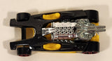 2013 Hot Wheels Triple Track Twister Honda Racer Black Yellow Die Cast Toy Race Car Vehicle