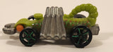2011 Hot Wheels Thrill Racers - Cave Eevil Weevil Lime Green Die Cast Toy Car Vehicle