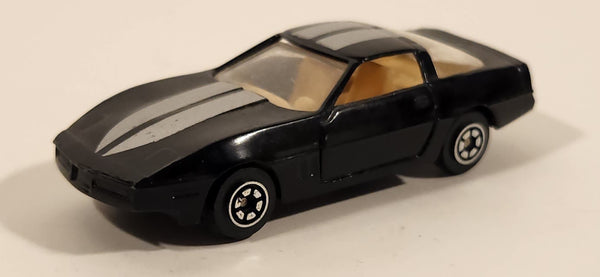 Yatming No. 1038 Chevrolet Corvette Black Die Cast Toy Car Vehicle