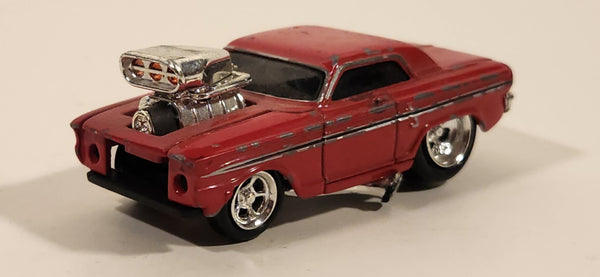 2002 Funline Muscle Machines Ford Thunderbolt Red Die Cast Toy Car Vehicle Missing A Wheel