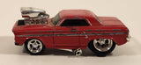 2002 Funline Muscle Machines Ford Thunderbolt Red Die Cast Toy Car Vehicle Missing A Wheel
