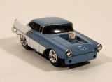 2002 Funline Muscle Machines 1956 Old 88 Blue and White Die Cast Toy Car Vehicle Missing The Engine